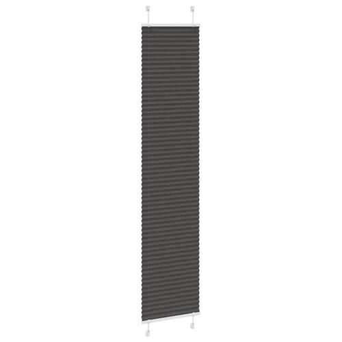 Plisségardin Sort 40x200 cm Stofbredde 39,4 cm Polyester
