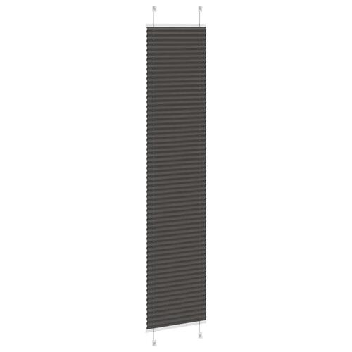 Plisségardin Sort 40x200 cm Stofbredde 39,4 cm Polyester
