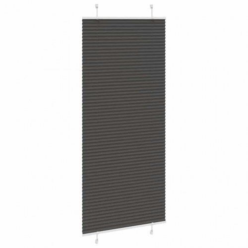 Plisségardin sort 85 x 200 cm