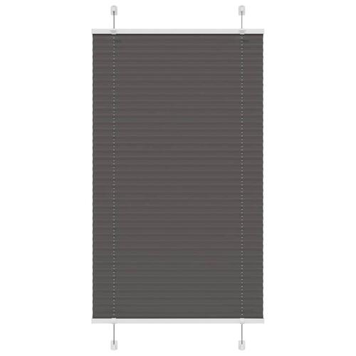 Plisségardin Sort 80x100 cm Stofbredde 79,4 cm Polyester