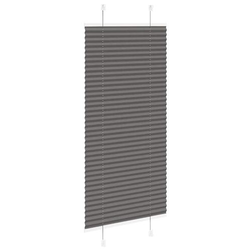 Plisségardin Sort 55x150 cm Stofbredde 54,4 cm Polyester