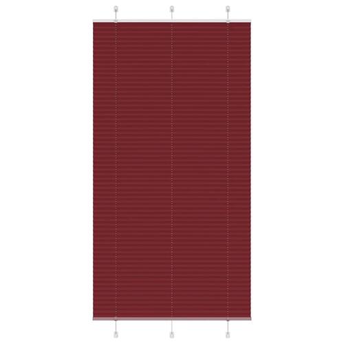 Plisségardin Bordeauxrød 110x200 cm Stofbredde 109,4 cm