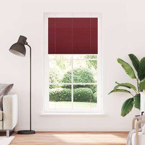 Plisségardin Bordeauxrød 110x200 cm Stofbredde 109,4 cm