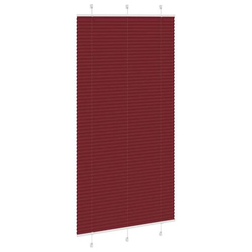Plisségardin Bordeauxrød 110x200 cm Stofbredde 109,4 cm