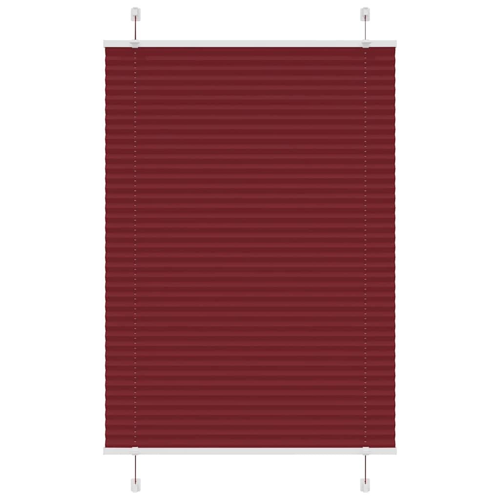 Plisségardin Stofbredde 79,4 Cm Polyester Bordeauxrød - 100 x 150 cm