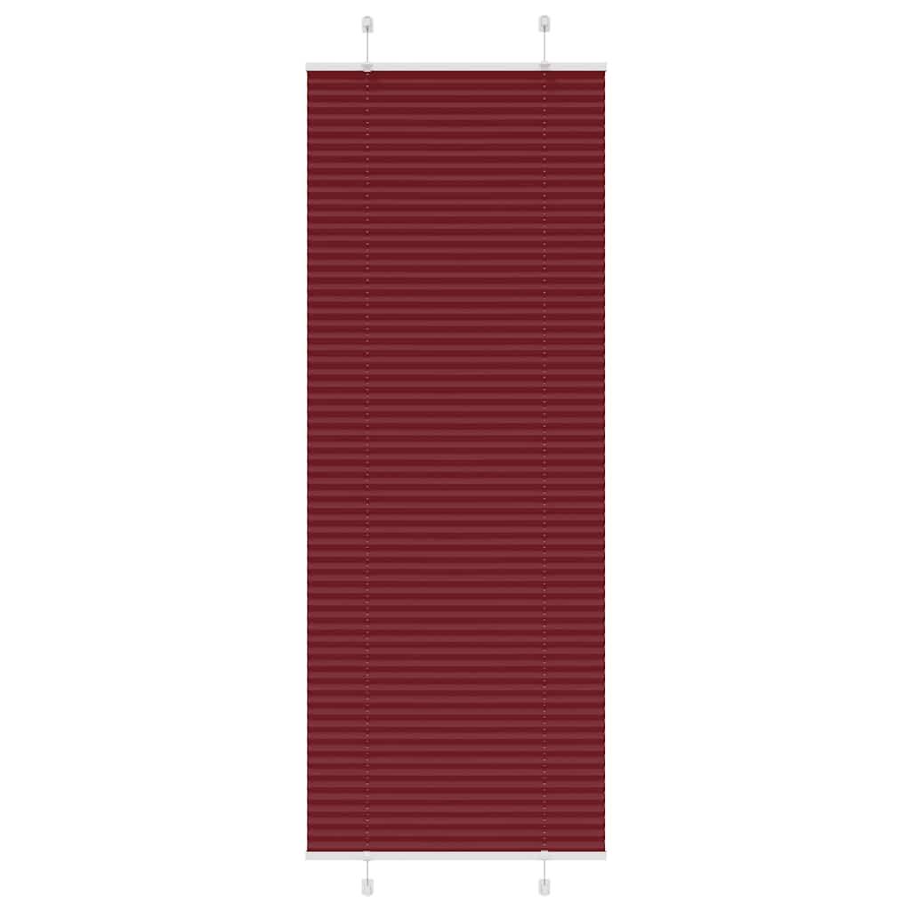 Plisségardin Bordeauxrød 80x200 cm Stofbredde 79,4 cm Polyester
