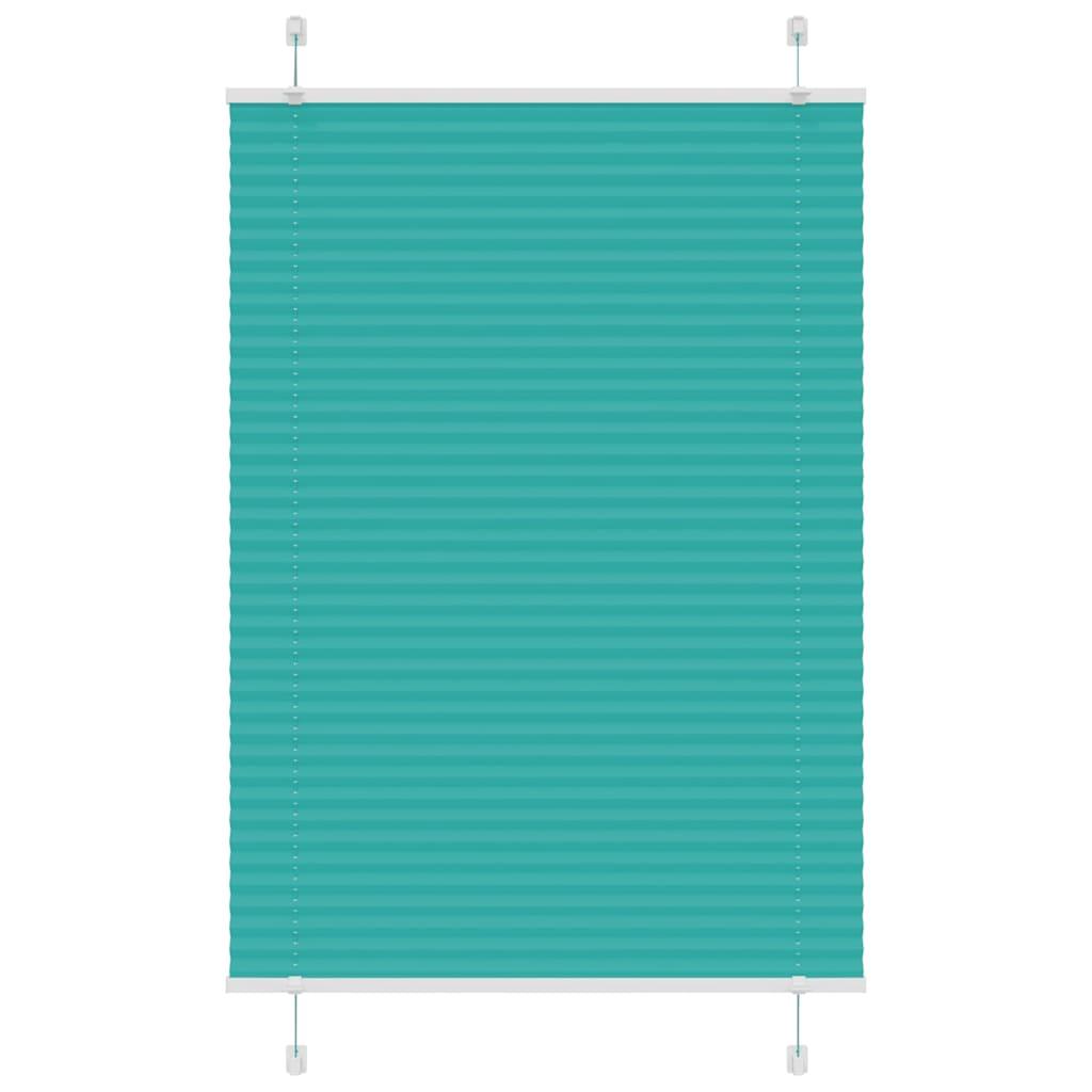 Plisségardin Benzin Grøn Stofbredde 54,4 Cm Polyester Petroliumsgrøn - 90 x 150 cm