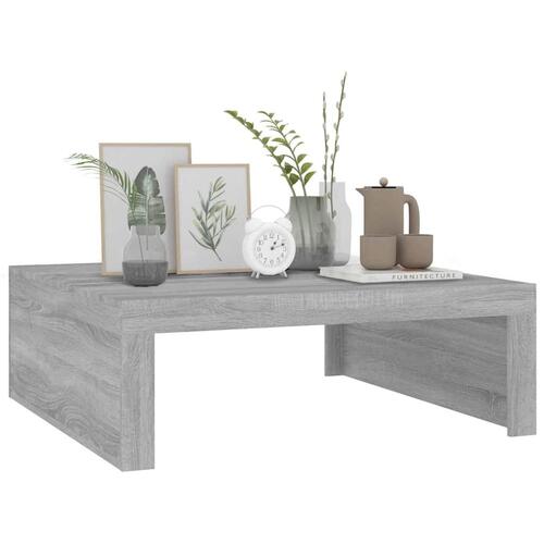 Sofabord 100x100x35 cm konstrueret træ grå sonoma-eg