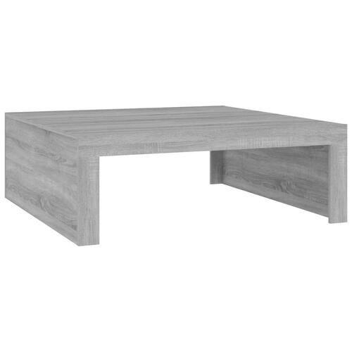 Sofabord 100x100x35 cm konstrueret træ grå sonoma-eg