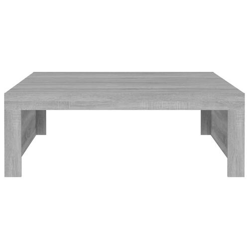 Sofabord 100x100x35 cm konstrueret træ grå sonoma-eg