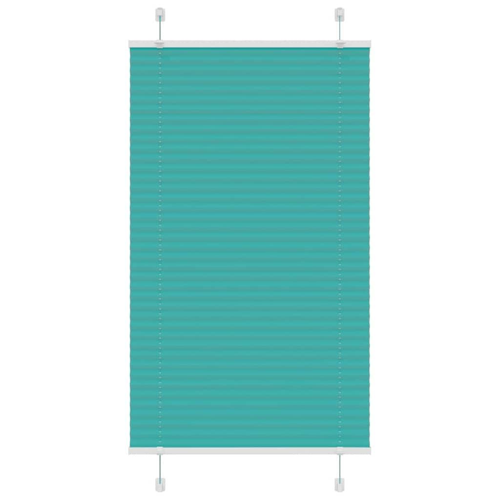 Plisségardin Benzin Grøn Stofbredde 54,4 Cm Polyester Petroliumsgrøn - 80 x 150 cm