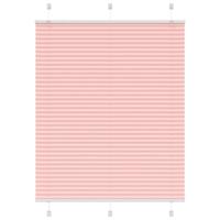 Plisségardin Lyserød 105x150 cm Stofbredde 104,4 cm Polyester