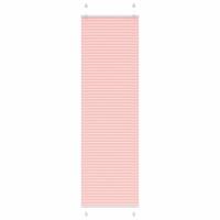 Plisségardin Lyserød 65x200 cm Stofbredde 64,4 cm Polyester