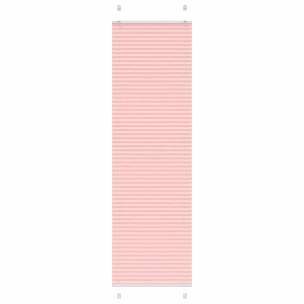 Plisségardin Lyserød 65x200 cm Stofbredde 64,4 cm Polyester
