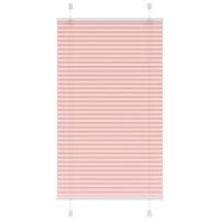 Plisségardin Lyserød 75x100 cm Stofbredde 74,4 cm Polyester