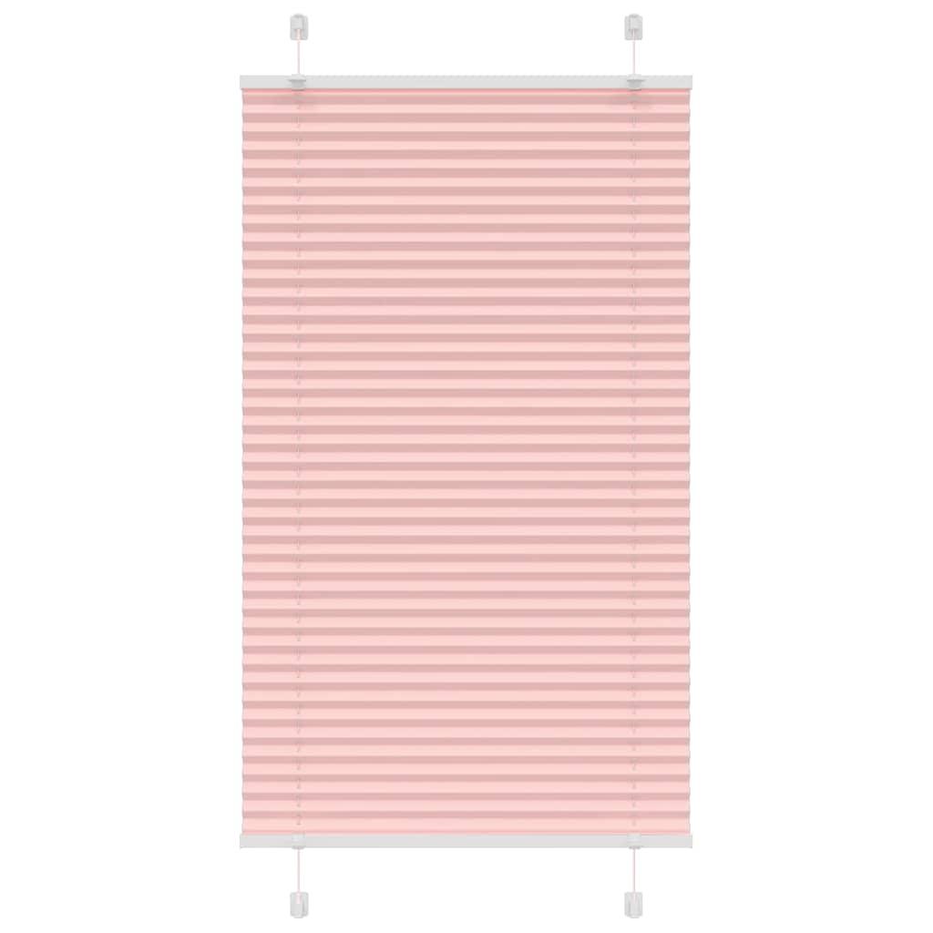 Plisségardin Stofbredde 94,4 Cm Polyester Lyserød - 75 x 100 cm