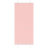 Plisségardin Lyserød 95x200 cm Stofbredde 94,4 cm Polyester