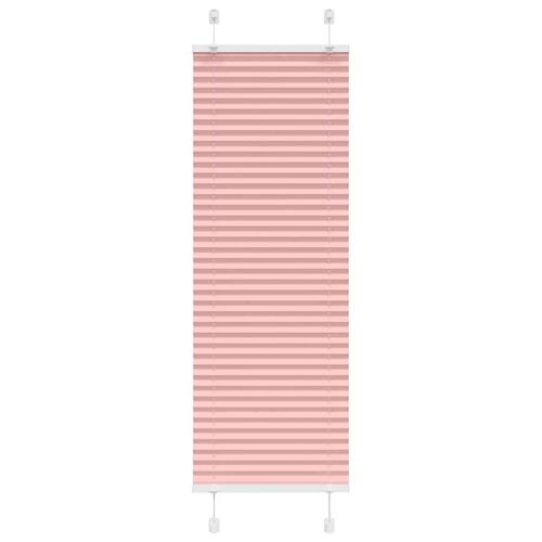 Plisségardin Lyserød 45x150 cm Stofbredde 44,4 cm Polyester