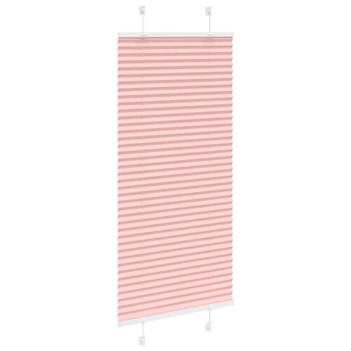 Plisségardin Lyserød 65x100 cm Stofbredde 64,4 cm Polyester