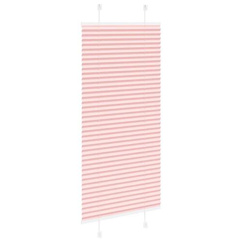 Plisségardin Lyserød 65x100 cm Stofbredde 64,4 cm Polyester
