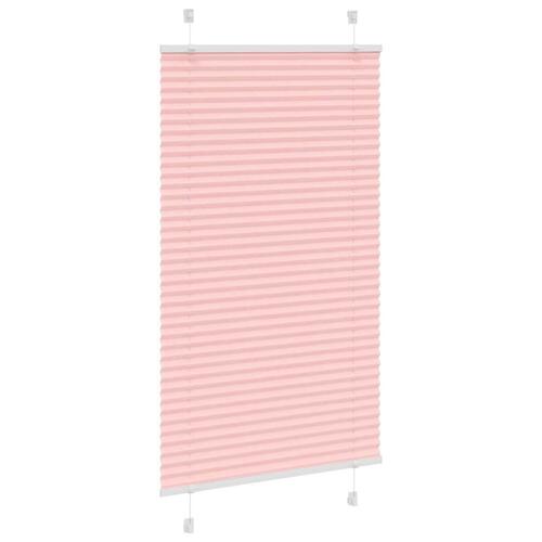 Plisségardin Lyserød 75x150 cm Stofbredde 74,4 cm Polyester