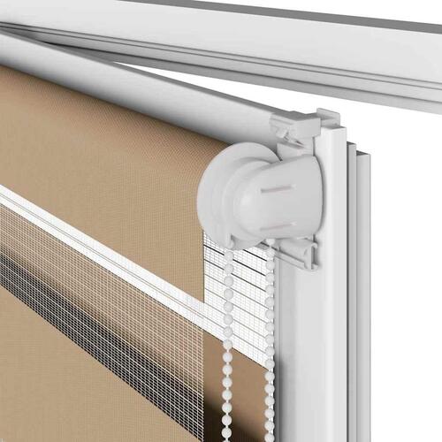 Zebragardin sandbrun 50x100 cm stofbredde 45,9 cm polyester