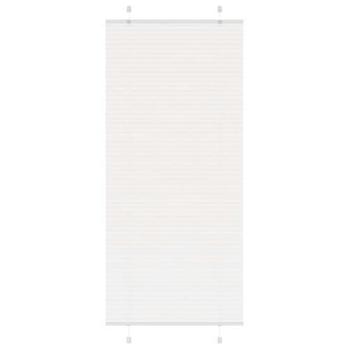 Plisségardin Hvid 100x200 cm Stofbredde 99,4 cm Polyester