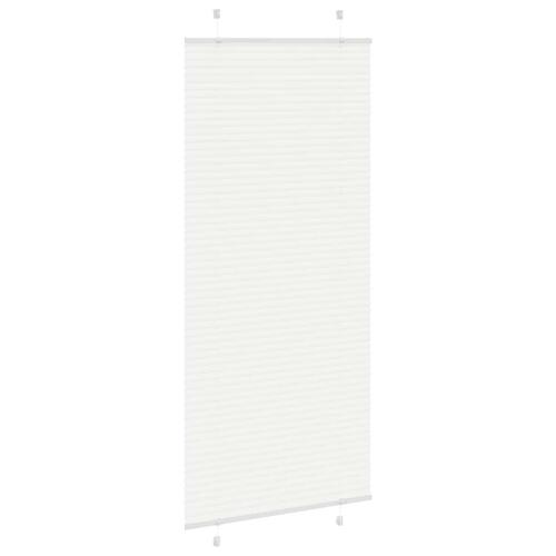 Plisségardin Hvid 100x200 cm Stofbredde 99,4 cm Polyester
