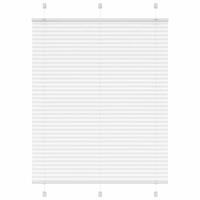 Plisségardin Hvid 105x150 cm Stofbredde 104,4 cm Polyester