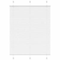 Plisségardin Hvid 105x100 cm Stofbredde 104,4 cm Polyester