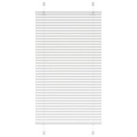 Plisségardin Hvid 75x100 cm Stofbredde 74,4 cm Polyester