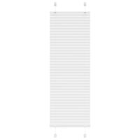 Plisségardin Hvid 50x100 cm Stofbredde 49,4 cm Polyester