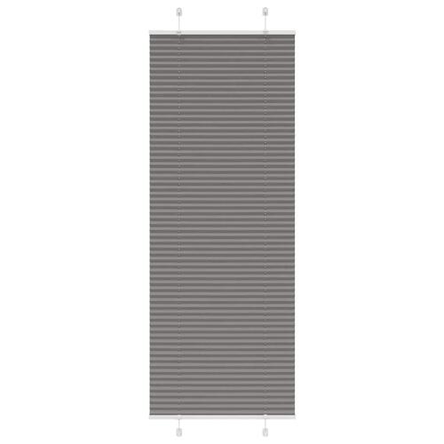 Plisségardin Antracit 70x200 cm Stofbredde 69,4 cm Polyester