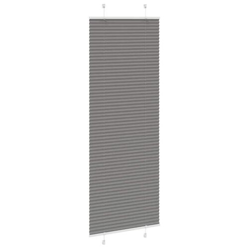 Plisségardin Antracit 70x200 cm Stofbredde 69,4 cm Polyester
