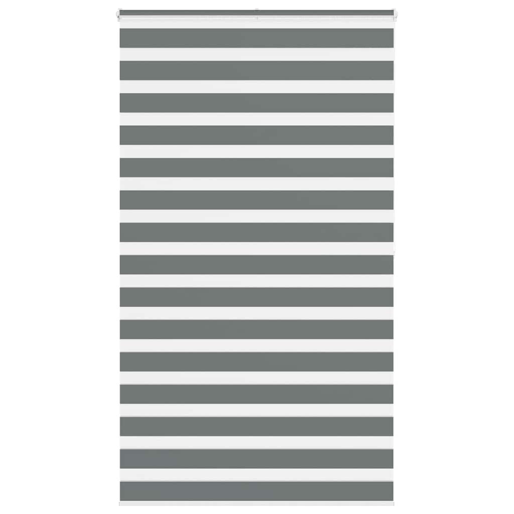 Zebragardin mørkegrå 130x200 cm stofbredde 125,9 cm polyester