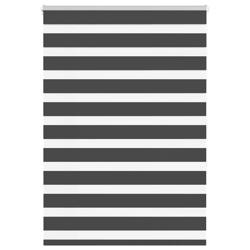 Zebragardin sort 115x150 cm stofbredde 110,9 cm polyester