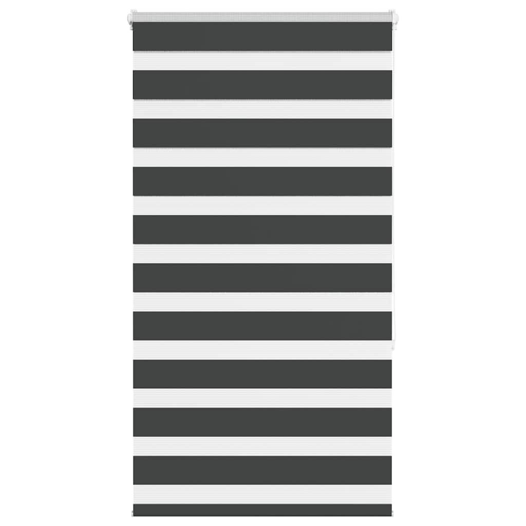 Zebragardin sort 80x150 cm stofbredde 75,9 cm polyester