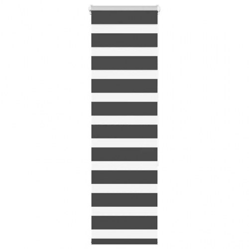 Zebragardin sort 50 x 150 cm - stofbredde 45,9 cm