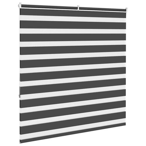 Zebragardin sort 145x150 cm stofbredde 140,9 cm polyester