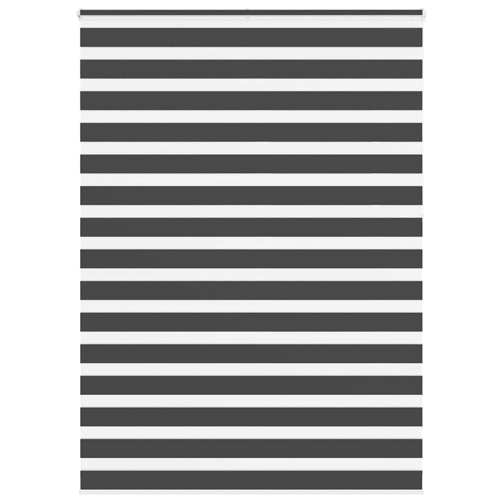 Zebragardin sort 160x230 cm stofbredde 155,9 cm polyester