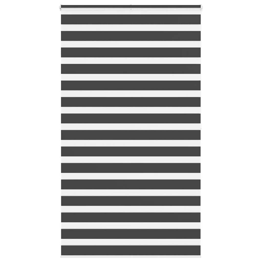 Zebragardin sort 130x200 cm stofbredde 125,9 cm polyester