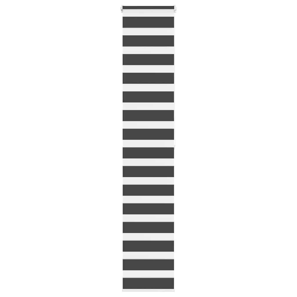 Zebragardin sort 45x200 cm stofbredde 40,9 cm polyester