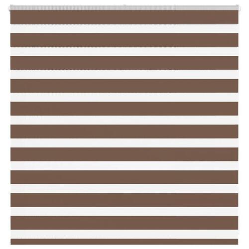 Zebragardin brun 145x100 cm stofbredde 140,9 cm polyester