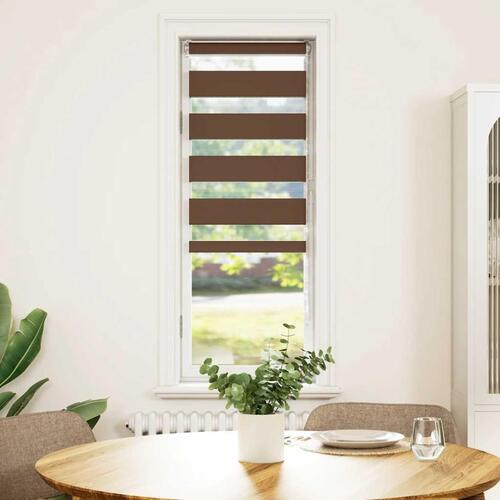 Zebragardin brun 50x100 cm stofbredde 45,9 cm polyester