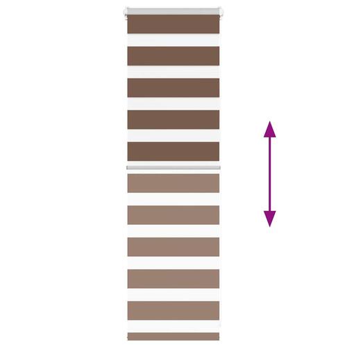Zebragardin brun 50x100 cm stofbredde 45,9 cm polyester