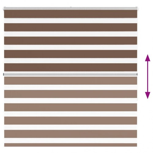 Zebragardin brun 145 x 150 cm