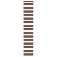 Zebragardin brun 50x230 cm stofbredde 45,9 cm polyester