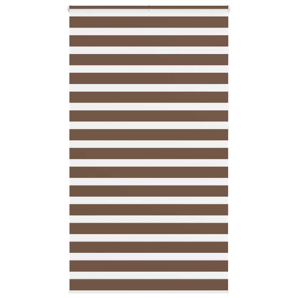 Zebragardin brun 130x230 cm stofbredde 125,9 cm polyester