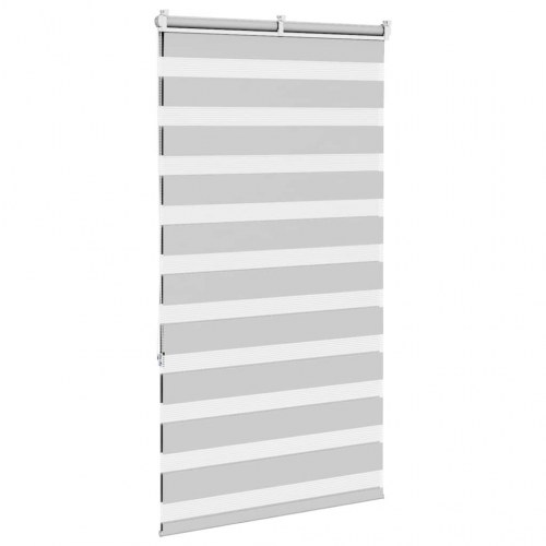 Zebragardin lysegrå 80 x 150 cm - stofbredde 75,9 cm