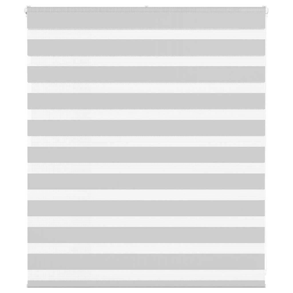 Zebragardin lysegrå 135x100 cm stofbredde 130,9 cm polyester